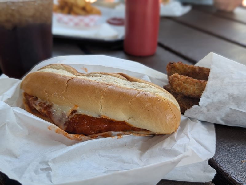 H & W Drive-In food